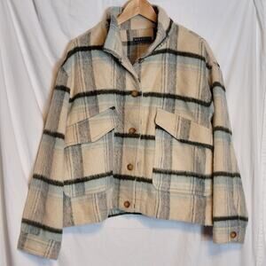 Bagatelle Plaid Shacket Shirt Jacket NWOT Size L
